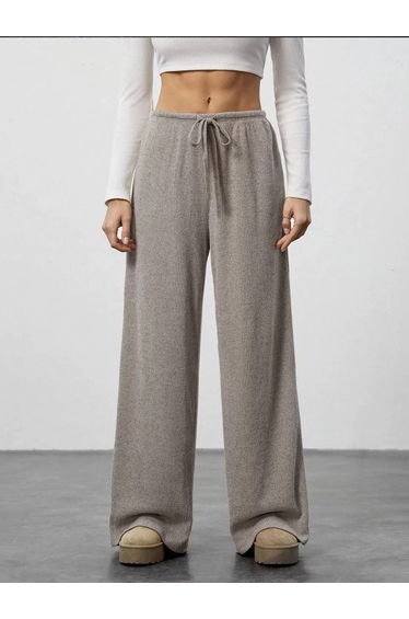 Women Wide Leg Pants with Drawstring
