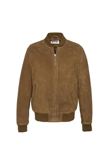 Suede Bomber Jacket
