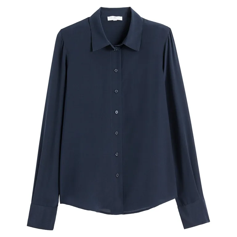 Silk Long Sleeve Shirt - 1