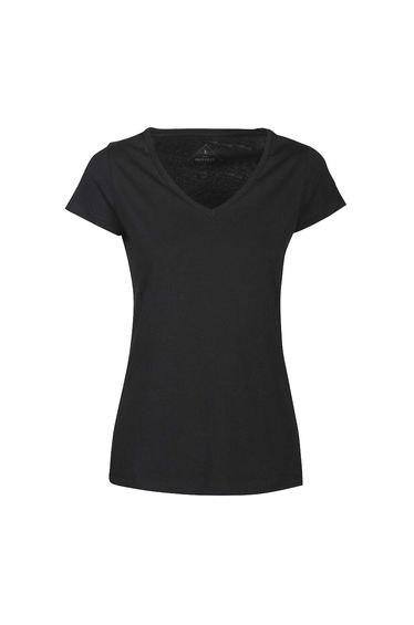 James Harvest Womens/Ladies Whailford V Neck T-Shirt - Black