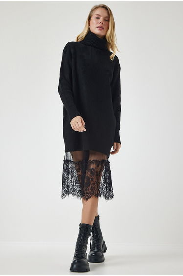 Black Column Midaxi Skirt