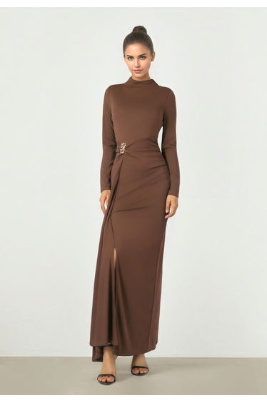 High Neck Maxi Dress