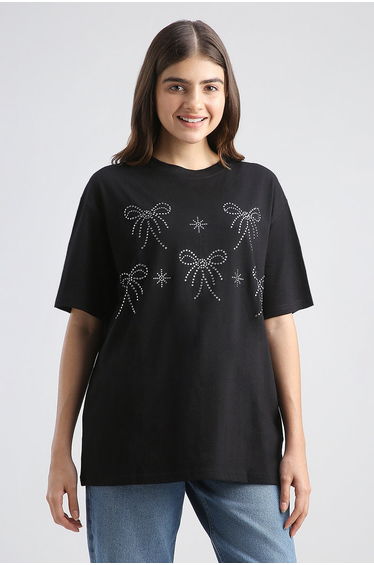 Embellished Oversized Tshirt