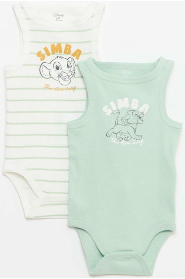 2-Pack Disney Sleeveless Bodysuits WHITE