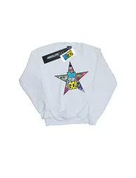 DC Comics Boys Teen Titans Go Star Logo Sweatshirt - White - 1
