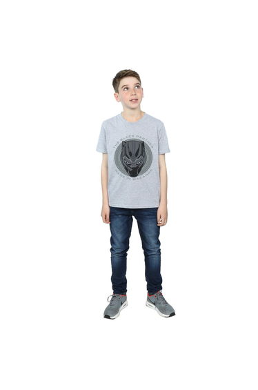 Black Panther Boys Cotton T-Shirt - Sports Grey
