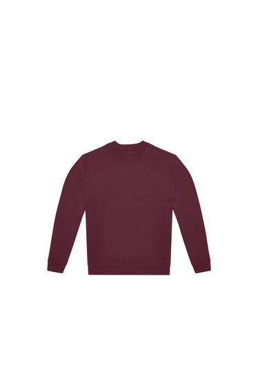 B&C Unisex Adult ID.332 Crew Neck Sweatshirt - Burgundy