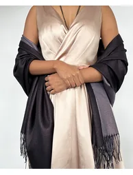 Shiny Lurexy Shawl Evening Shoulder Cover Up - 3