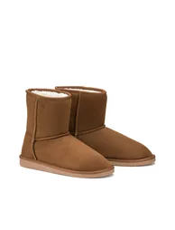 Ankle Boots with Faux Fur Lining - 1