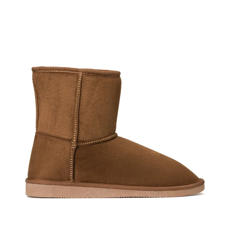 Ankle Boots with Faux Fur Lining