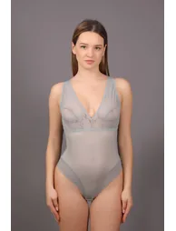 Non-padded Lace Snap Bodysuit C15086 - 3