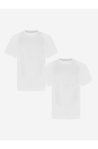 Kids School Crew Neck T-Shirt in White