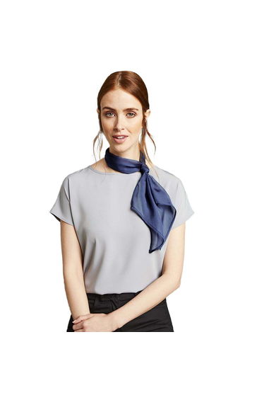 Premier Ladies/Womens Work Chiffon Formal Scarf - Marine Blue