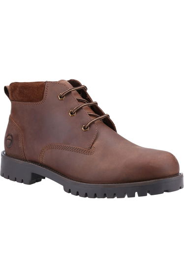 Cotswold Mens Banbury Leather Ankle Boots - Brown