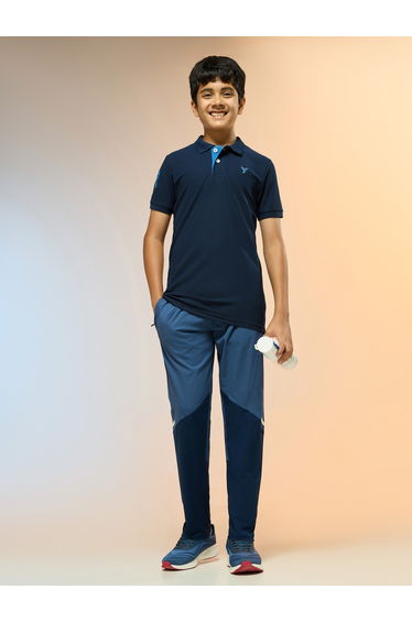Boys Solid Slim Fit Sports Polo T-shirt