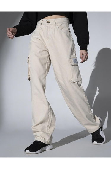 Straight Leg Pocket Jeans
