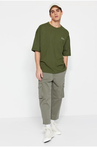 Trendyol Khaki Oversize T-Shirt