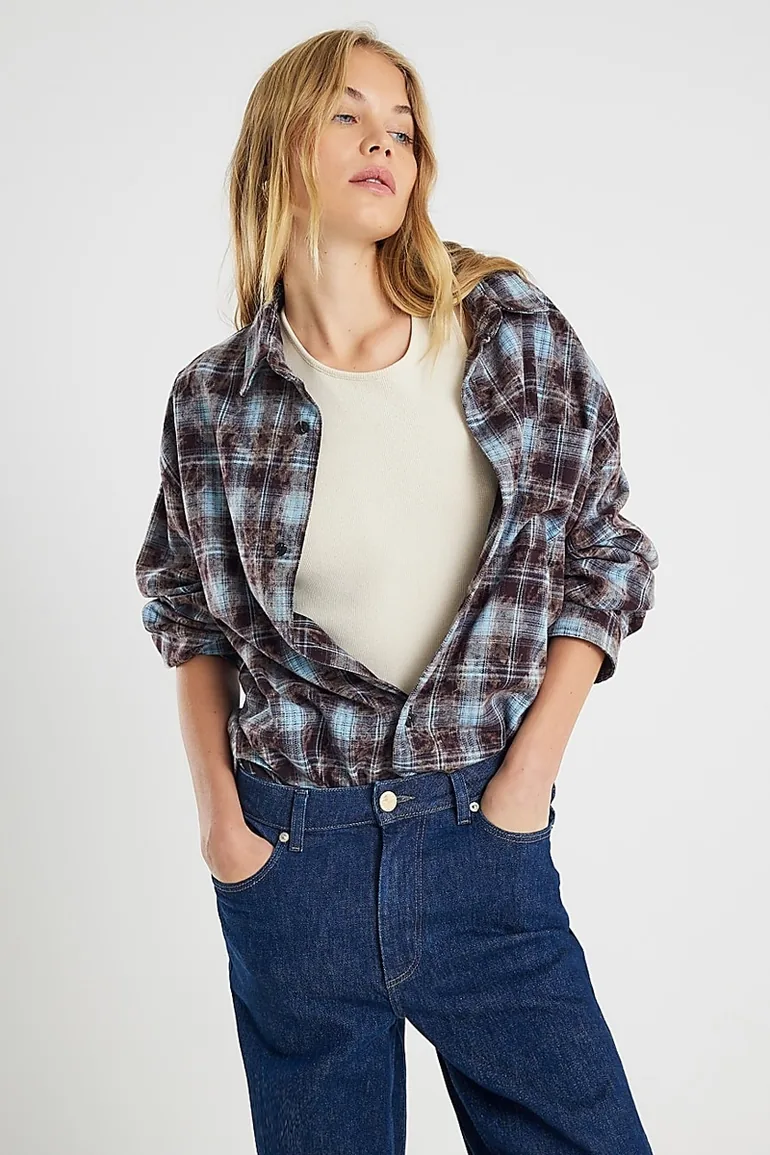 Blue Regular Fit Saint Palais Check Shirt - 3