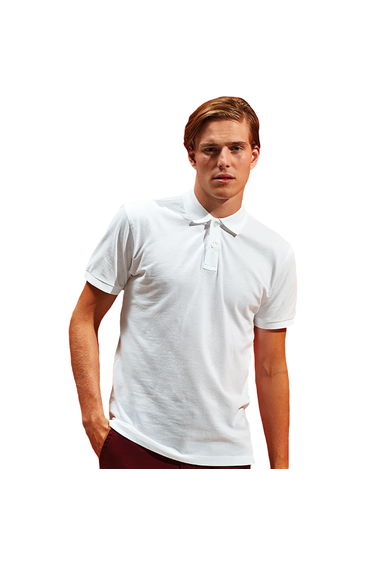Asquith & Fox Mens Organic Classic Fit Polo Shirt - White