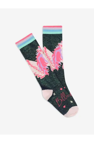 Billieblush Girls Pegasus High Socks in Navy