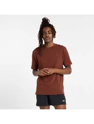 Men's New Balance Athletics Cotton T-Shirt in Brown