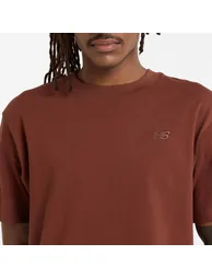 Men's New Balance Athletics Cotton T-Shirt in Brown - 4