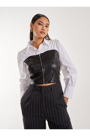Double Layer Corset Shirt
