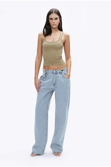 Printed Detail Crop Top