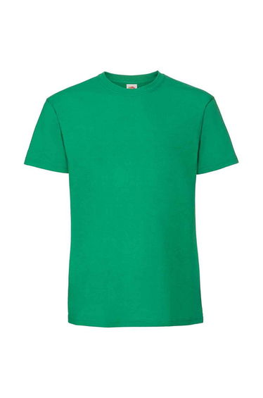Fruit Of The Loom Mens Ringspun Premium T-Shirt - Kelly Green