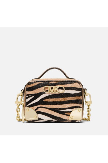 Accessories Michael Kors Estelle Micro Trunk Crossbody Bag in Brown