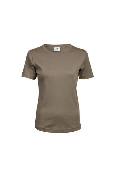 Tee Jays Womens/Ladies Interlock Short Sleeve T-Shirt - Clay