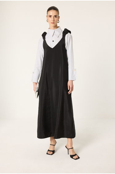 GATHERED SHOULDER CUPRA GILET