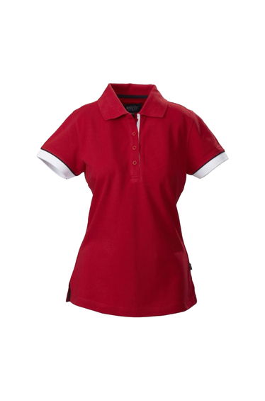 James Harvest Womens/Ladies Antreville Polo Shirt - Red