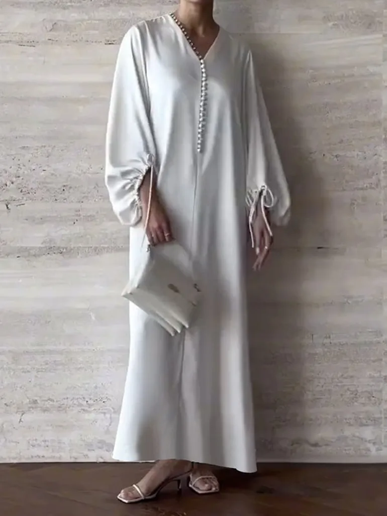 chinese dress ladies Loose Batwing Linen Dress 'Tina'
