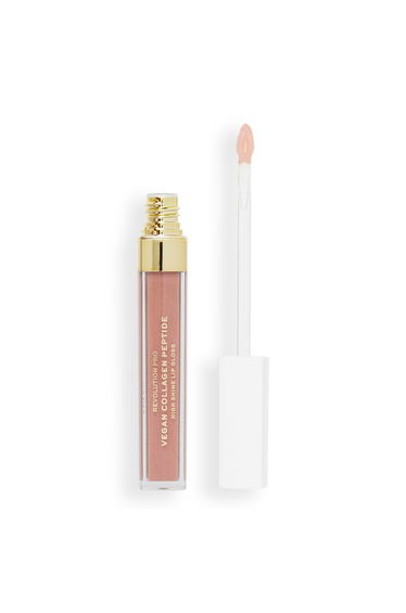 Revolution Pro Vegan Collagen Peptide High Shine Lip Gloss Cashmere