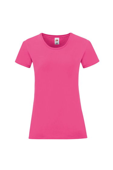 Fruit of the Loom Womens/Ladies Iconic 150 T-Shirt - Fuchsia