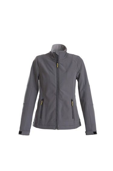 Printer Womens/Ladies Trial Soft Shell Jacket - Steel Grey