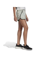 Women's adidas French Terry High-Rise Shorts in Green - 4