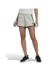 Women's adidas French Terry High-Rise Shorts in Green
