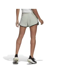 Women's adidas French Terry High-Rise Shorts in Green - 3