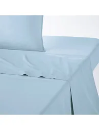 شرشف سرير قطن سادة - 1