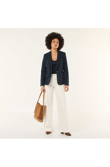 Long-sleeved tailored jacket BLUE