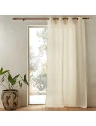 Colin Linen Curtain with Eyelets - 1