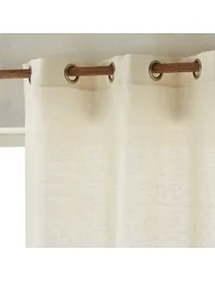 Colin Linen Curtain with Eyelets - 5