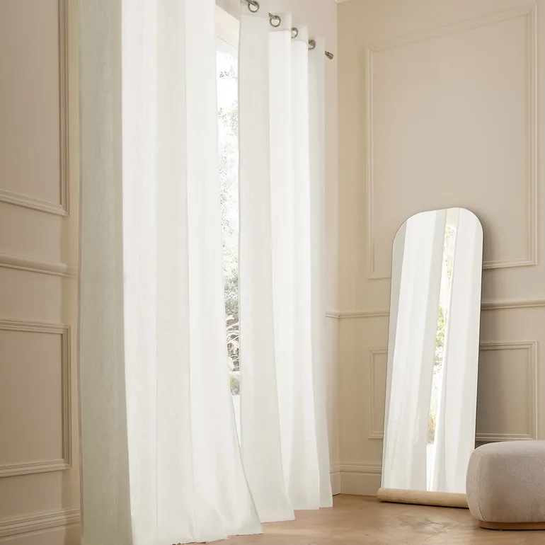 Colin Linen Curtain with Eyelets - 4