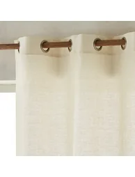 Colin Linen Curtain with Eyelets - 2