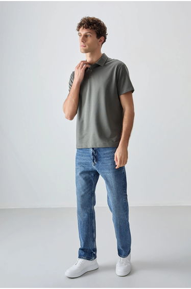 TOMMY Oversized Polo Collar T-Shirt