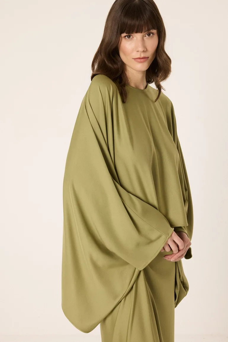 DRAPED TIE-DETAILED SET - 2