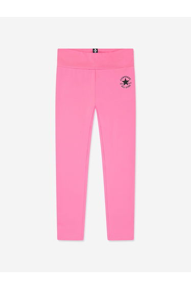 Girls Chuck Patch High Rise Leggings in Blue