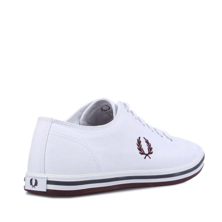 Men's Fred Perry Kingston Twill Trainers in White - 2